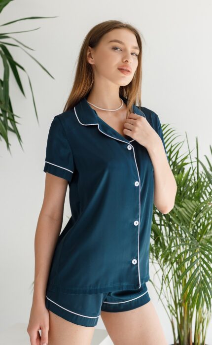 Шовк одиничка темний смарагд