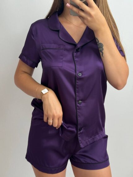 Шовк одиничка фіолетовий чк