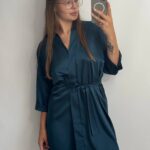 Шовковий Армані халат смарагд