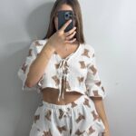 Муслін 1-ка на завязках ведмедики