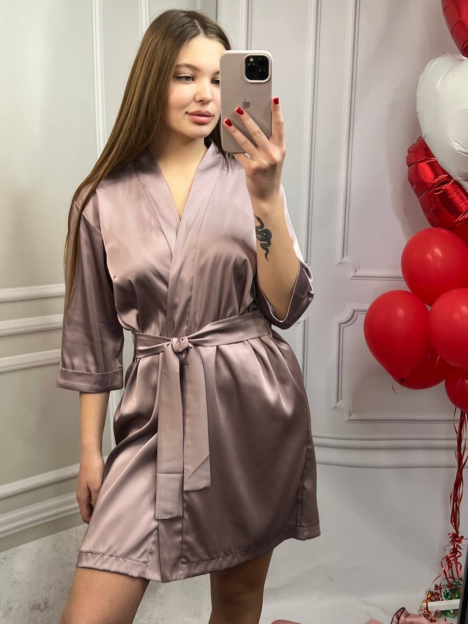 photo_2025-12-17_09-22-24 Шовковий Армані халат мокко - Зображення 1