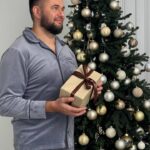 Плюшева чоловіча піжама на ґудзиках сірий 2