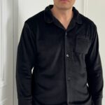 Плюшева чоловіча піжама на ґудзиках