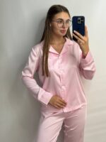 Шовк трійка довгий рукав зефір білий кант - Зображення 6