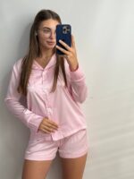 Шовк трійка довгий рукав зефір білий кант - Зображення 3