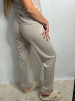 Комплект трійка з плюшевого велюру беж - Зображення 3