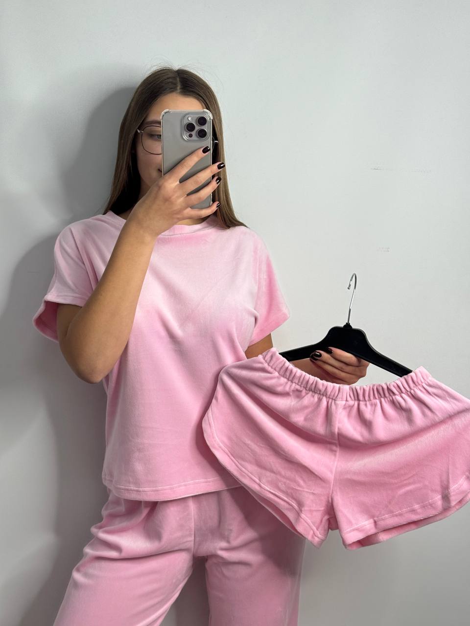 photo_2025-12-02_19-30-52 Комплект трійка з плюшевого велюру зефірний - Зображення 1