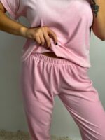 Комплект трійка з плюшевого велюру зефірний - Зображення 9