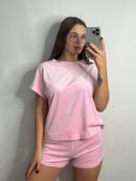 Комплект трійка з плюшевого велюру зефірний - Зображення 6