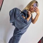 Комплект трійка з плюшевого велюру графіт