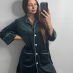 Плюшева сорочка на ґудзиках смарагд білий кант