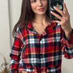 Домашній костюм з 100% котону червоний з жовтим