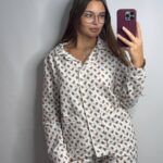 Домашній костюм у тканині фланель в принт печиво