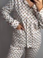 Домашній костюм у тканині фланель в принт печиво - Зображення 5