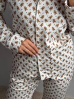 Домашній костюм у тканині фланель в принт печиво - Зображення 4