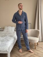 Муслінова чоловіча піжама джинс - Зображення 4