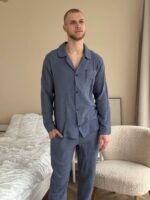 Муслінова чоловіча піжама джинс