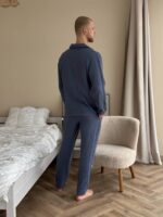 Муслінова чоловіча піжама джинс - Зображення 2