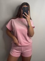 Плюшева піжама двійка | Футболка  | Шорти зефірний - Зображення 8