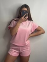 Плюшева піжама двійка | Футболка  | Шорти зефірний - Зображення 7