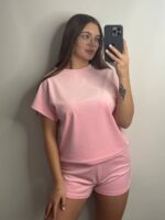 Плюшева піжама двійка | Футболка  | Шорти зефірний