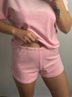 Плюшева піжама двійка | Футболка  | Шорти зефірний - Зображення 4