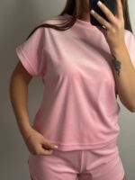 Плюшева піжама двійка | Футболка  | Шорти зефірний - Зображення 3