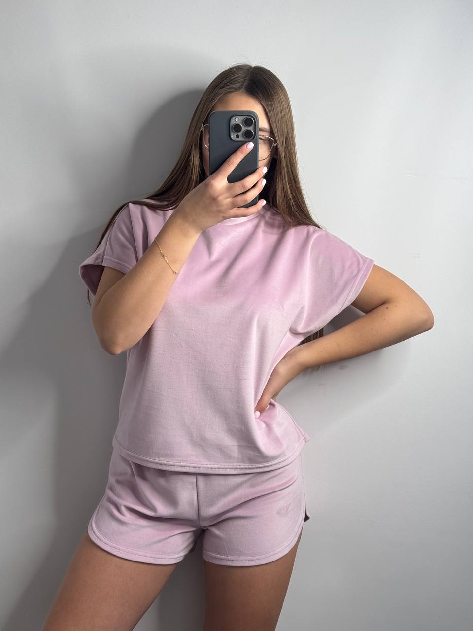 photo_2025-12-10_09-51-29 Плюшева піжама двійка | Футболка | Шорти рожевий - Зображення 1