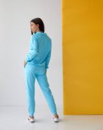 Спортивний костюм із замком бірюзовий - Зображення 3