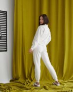 Спортивний костюм із замком темна молочний - Зображення 5