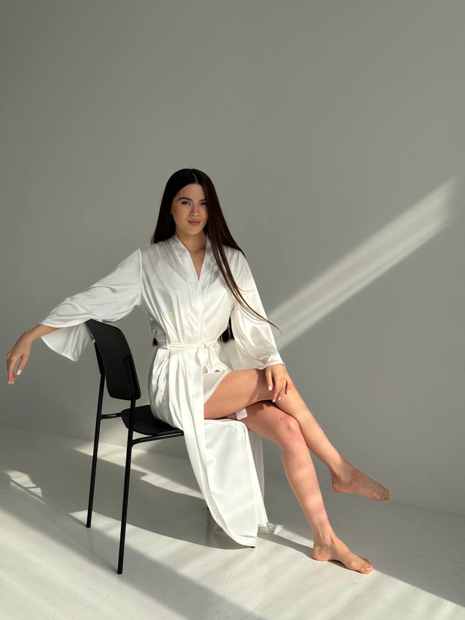 photo_2025-12-12_17-06-46 Довгий шовковий халат айворі - Зображення 1
