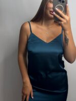 Оновлена сорочка на брительках смарагд - Зображення 6