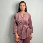 Жіночий домашній костюм рожева пудра