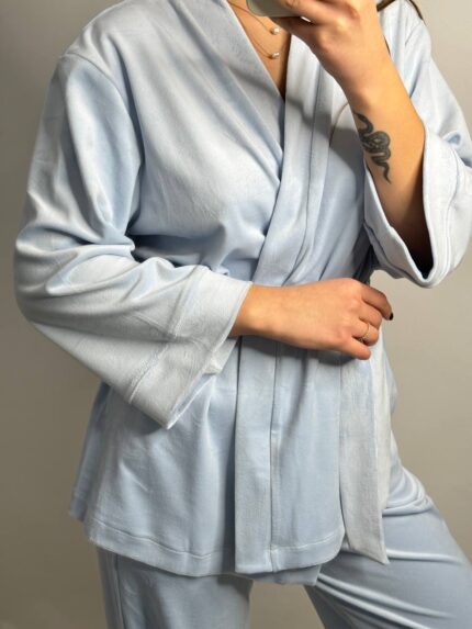 Жіночий домашній костюм блакитна - Зображення 6