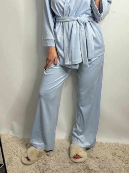 Жіночий домашній костюм блакитна - Зображення 4